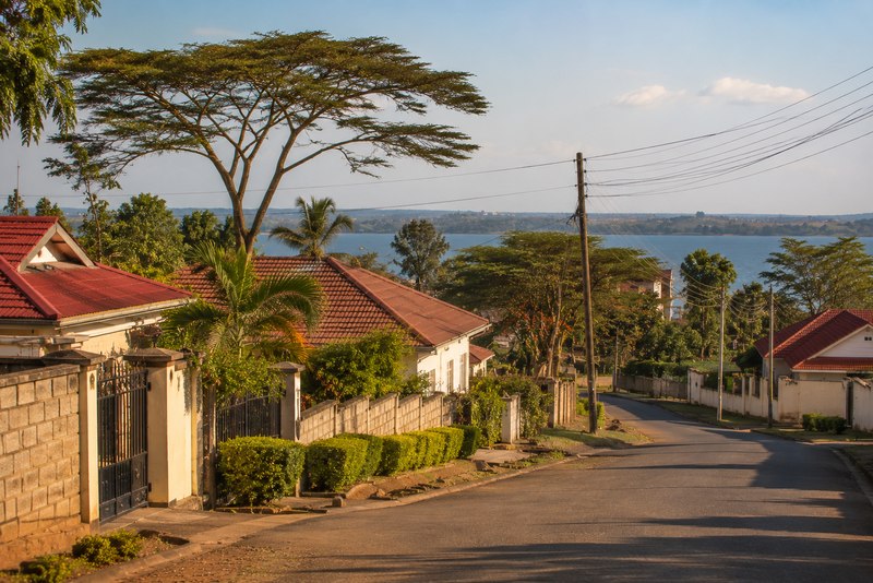 Homes and streets in Kisumu County